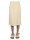 SUNNEI SUNNEI STRIPED PATTERN SKIRT