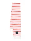 Sunnei Striped Scarf In Pink