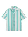Sunnei Striped Shirt In Blue