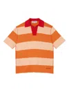 Sunnei Striped Short-sleeve Polo Shirt