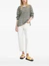 Sunnei Striped Sweater In Multi