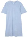 Sunnei Striped T-shirt In Blue