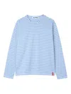 Sunnei Striped T-shirt In Blue
