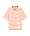 Sunnei Striped T-shirt In Nude