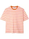 Sunnei Striped T-shirt In Pink