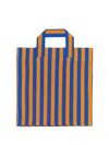 Sunnei Shopper Bag With Striped Pattern In Orange