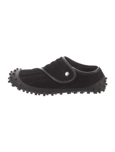 Pre-owned Sunnei Suede Loafers In Black