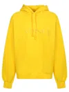 Sunnei Cotton Sweatshirt Unisex In Yellow