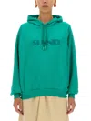 Sunnei Sweatshirt With Logo Unisex In Green