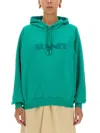 Sunnei Sweatshirt With Logo Unisex In Green