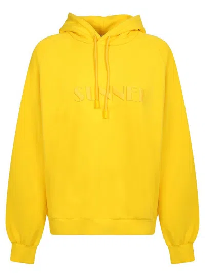 Sunnei Sweatshirts In Yellow