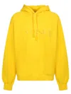 Sunnei Cotton Sweatshirt Unisex In Yellow