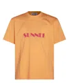 Sunnei Short-sleeved T-shirt In Orange