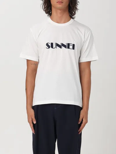 Sunnei T-shirt  Men Color White 1 In Weiss 1