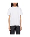Sunnei T-shirt With Round Neck And Short Sleeves In White