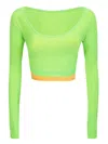 Sunnei Tablespoon Collar Layered Short T-shirt