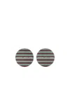 Sunnei Two Pieces Of Striped Record Cushion In Red