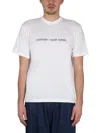 Sunnei Crewneck T-shirt With Logo Embossing In White