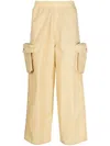 Sunnei Wide-leg Cargo Trousers In Neutral