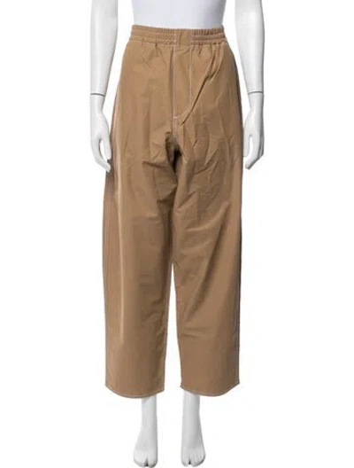 Pre-owned Sunnei Wide Leg Pants In Brown