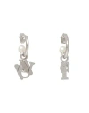 Sunnei Silver Earrings In Silver