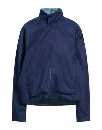 Sunnei Woman Jacket Blue Size M Cotton