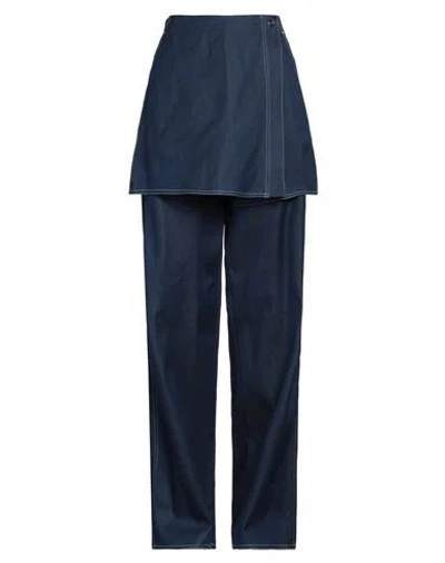 Sunnei Woman Jeans Blue Size M Cotton