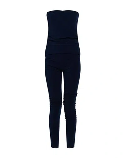 Sunnei Woman Jumpsuit Midnight Blue Size L Polyamide, Elastane In Black