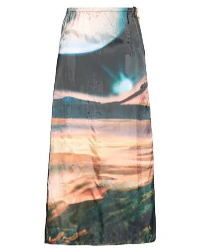 Sunnei Woman Maxi Skirt Charcoal Size Xs Viscose
