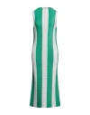 Sunnei Woman Midi Dress Green Size L Polyester In Green