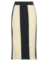 Sunnei Woman Midi Skirt Midnight Blue Size S Cotton In Blue