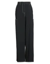 Sunnei Woman Pants Black Size M Polyester, Virgin Wool, Elastane In Black