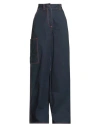Sunnei Woman Pants Navy Size L Cotton In Blue