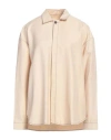 Sunnei Contrasting Stitching Shirt With Concealed Buttoning In White