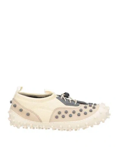 Sunnei Woman Sneakers Beige Size 7 Leather, Textile Fibers In Sand