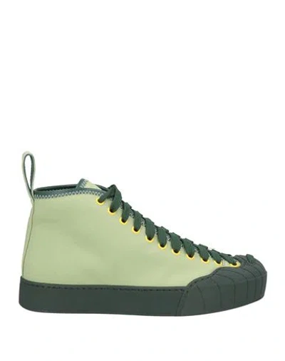 Sunnei Woman Sneakers Light Green Size 8 Textile Fibers