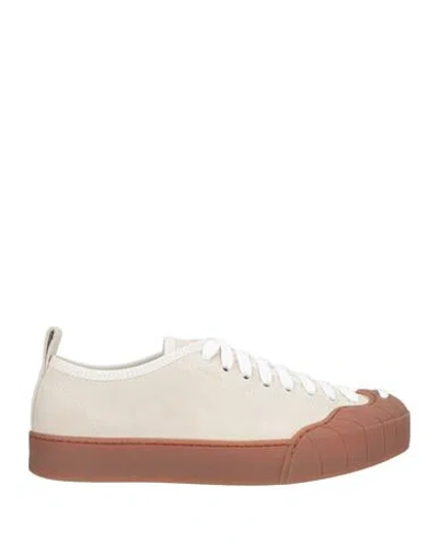 Sunnei Woman Sneakers Light Grey Size 8 Leather In Gray