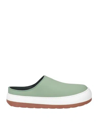 Sunnei Woman Sneakers Sage Green Size 9 Leather