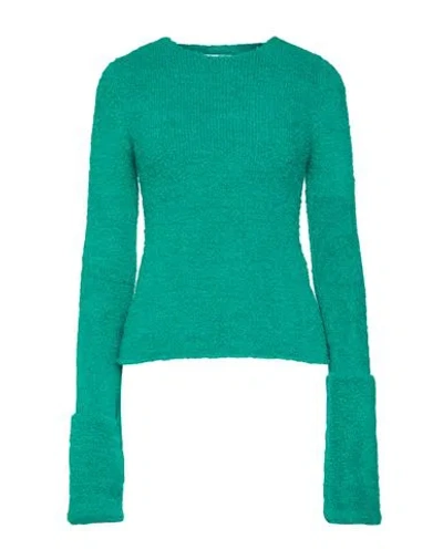SUNNEI SUNNEI WOMAN SWEATER GREEN SIZE L WOOL, POLYAMIDE, ELASTANE