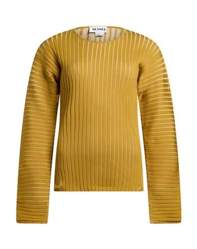 Sunnei Woman Sweater Mustard Size S Polyimide In Yellow