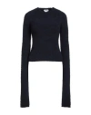 Sunnei Woman Sweater Navy Size L Wool, Polyamide, Elastane In Navy Blue