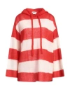 Sunnei Woman Sweater Tomato Red Size L Mohair Wool, Silk In Tomato Red