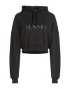 Sunnei Woman Sweatshirt Black Size L Cotton