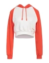 Sunnei Woman Sweatshirt Orange Size S Cotton