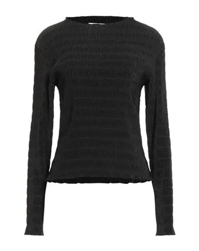 Sunnei Woman T-shirt Black Size S Polyester