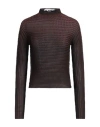 Sunnei Woman Top Dark Brown Size M Polyester In Brown