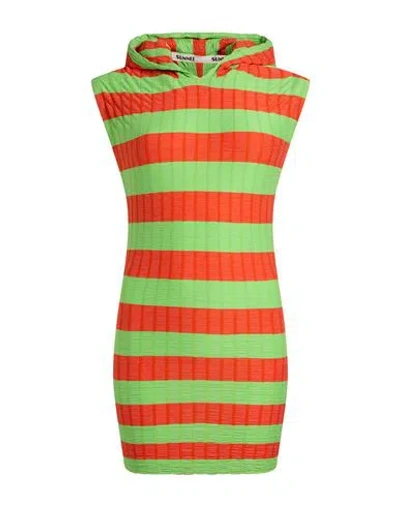 Sunnei Woman T-shirt Lime Green Size M Viscose, Polyester, Elastane