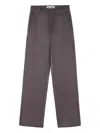 Sunnei Wool Trousers In Brown