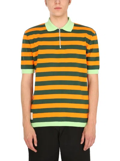SUNNEI X ELEONORA BONUCCI HORIZONTAL STRIPED KNITTED POLO SHIRT