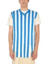 Sunnei X Eleonora Bonucci Sweater With Striped Pattern In Blue